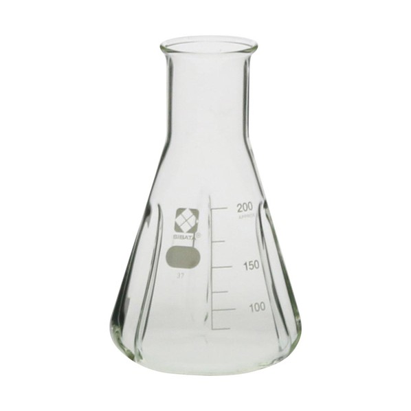 バッフル付三角フラスコ 200mL 10入 200 016340-200A 10本|DIY FACTORY ONLINE SHOP