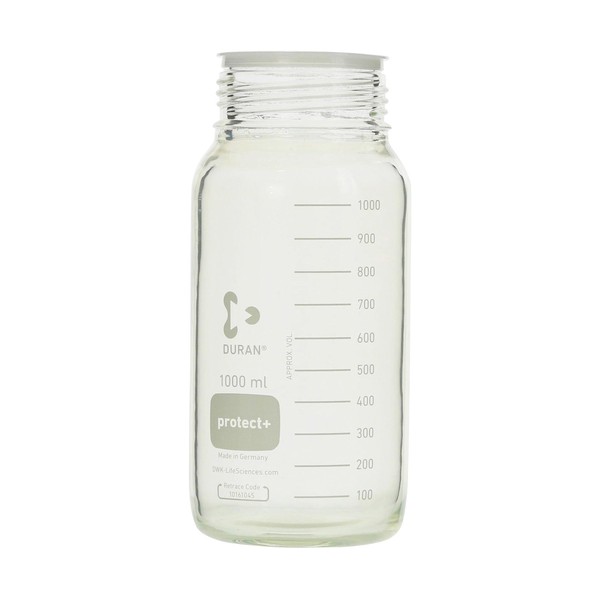 プロテクトプラスコートねじ口びん 広口 びんのみ 1000mL 10入 1000 017550-1000A 10本