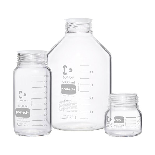 プロテクトプラスコートねじ口びん 広口 びんのみ 500mL 10入 500 017550-500A 10本