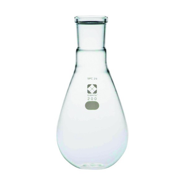 柴田科学の科目 SPC大型はしけなす形瓶 200mL 035120-19200 1個 フラスコ-研究・実験用品-容器・試験管