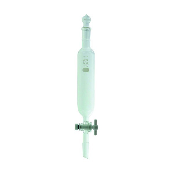 柴田科学 SPC分液ロート 円筒形 PTFEコック付 100mL 030260-15100 1個
