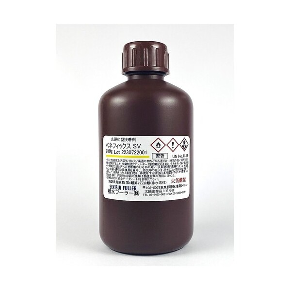※法人専用品※ 可視光重合型ガラス用 透明接着剤 ベネフィックスSV 250G 250g SV250G 1個｜DIY FACTORY ONLINE SHOP