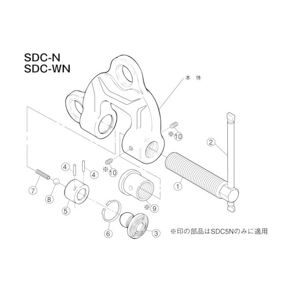 スクリユ-カムクランプ カム SDT0.5N 1セット｜DIY FACTORY ONLINE SHOP