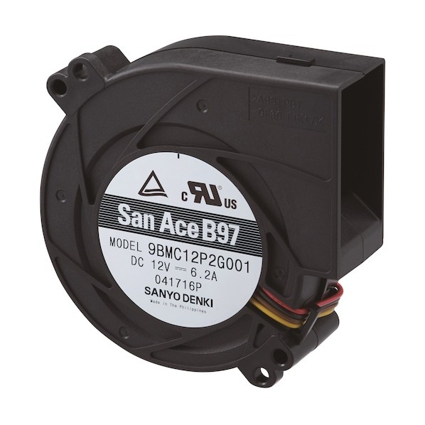 山洋電気 ブロアファン(97×33mm DC24V-リード線仕様) 9BMC24P2G001 1点
