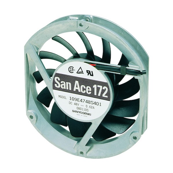 山洋電気 DCファン(172×147×25mm DC48V パルスセンサ付き) 109E4748S401 1点|DIY FACTORY ONLINE SHOP