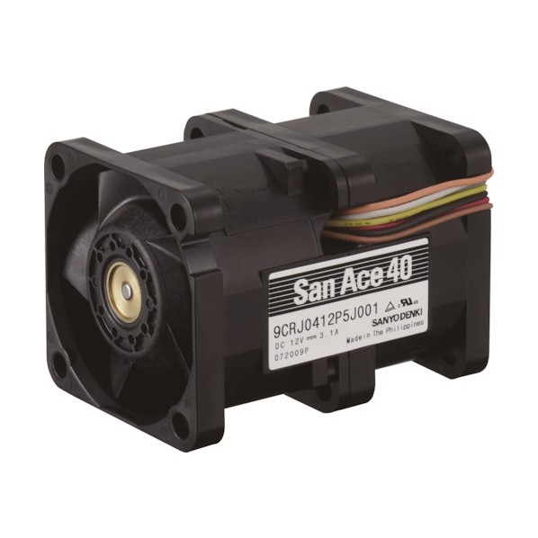 山洋電気 二重反転ファン(40×56mm DC12V-リード線仕様) 9CRJ0412P5J001 1点|DIY FACTORY ONLINE SHOP