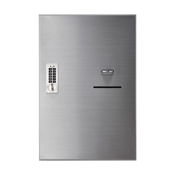 宅配ボックス席（テンキー式）奥ふかさ280型 SK-CBX-MS71R-SL しろがね色 H540 W360 D277 しろがね色 SK-CBX-MS71R-SL