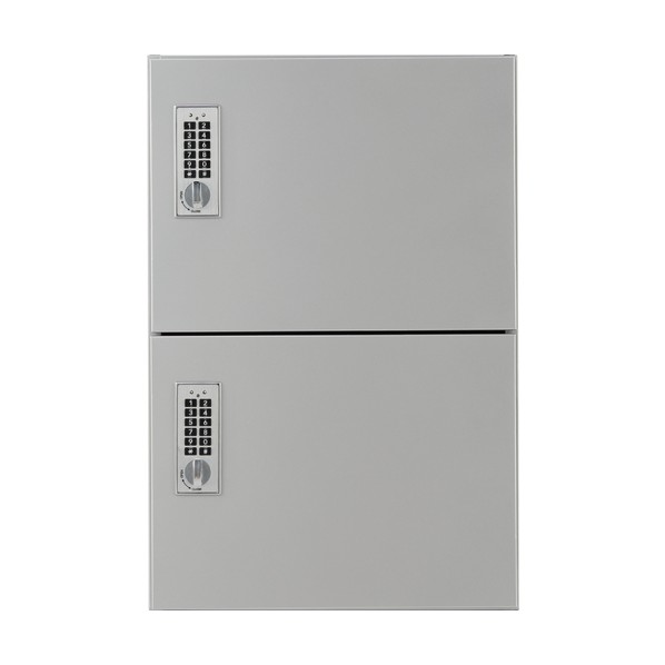 宅配ボックス席（テンキー式）奥ふかさ280型 SK-CBX-MS72-SL しろがね色 H540 W360 D277 しろがね色 SK-CBX-MS72-SL