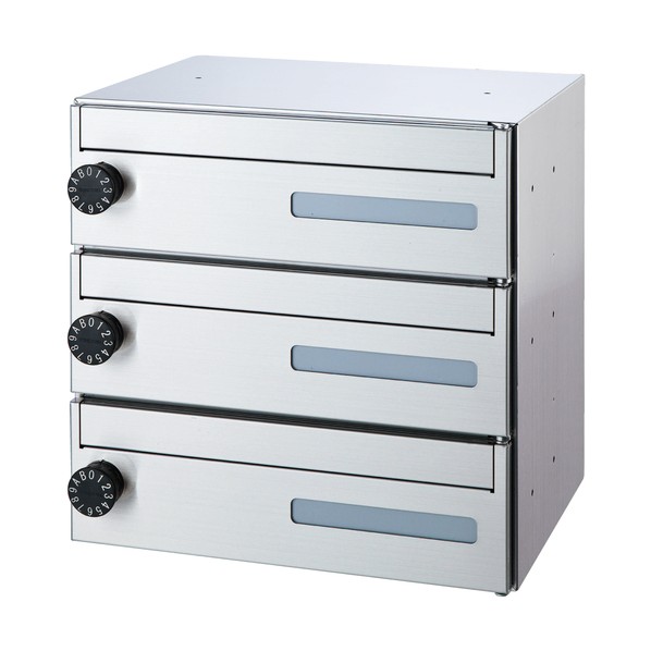 郵便受箱（ラッチロック錠付）前入前出型 SMP-35-3FF-HL H360 W360 D277 SMP-35-3FF-HL