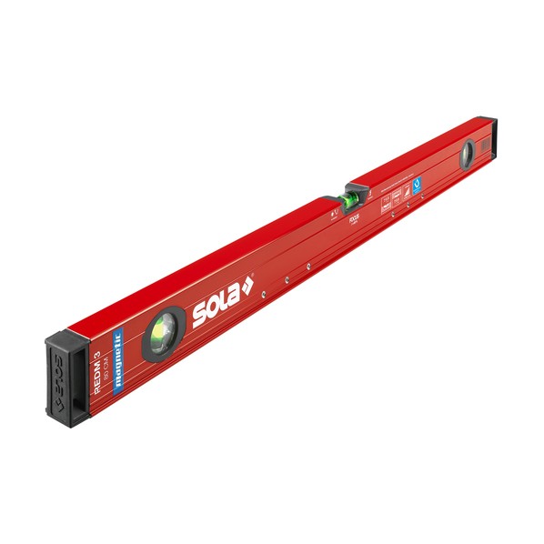マグネチック 軽銀ボックス席気泡管水準器器 全長100糎 RedM3100 01813301 1個