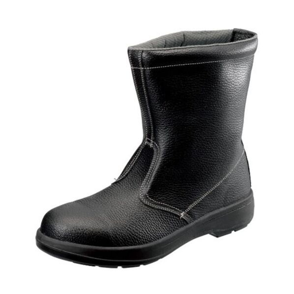 シモン 2層ウレタン底安全半長靴 AW44BK 24.0cm ブラック AW44BK-24.0 1個