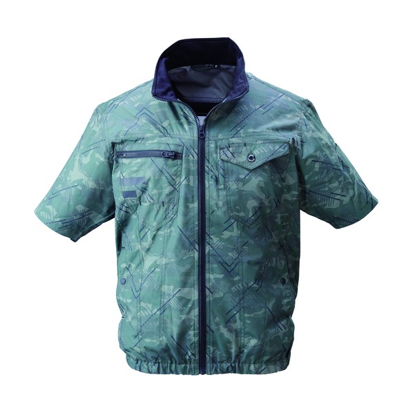 圧倒的に冷える「冷蔵服4 半袖」 3L ウッドランドグリーン TKWE25SGR3L 1セット