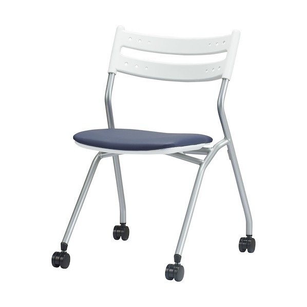 ※法人専用品※ ネスティングチェアCM299シリーズ ブルーグレー(レザー張り) CM299-MXC-BLGY 1点|DIY FACTORY ONLINE SHOP