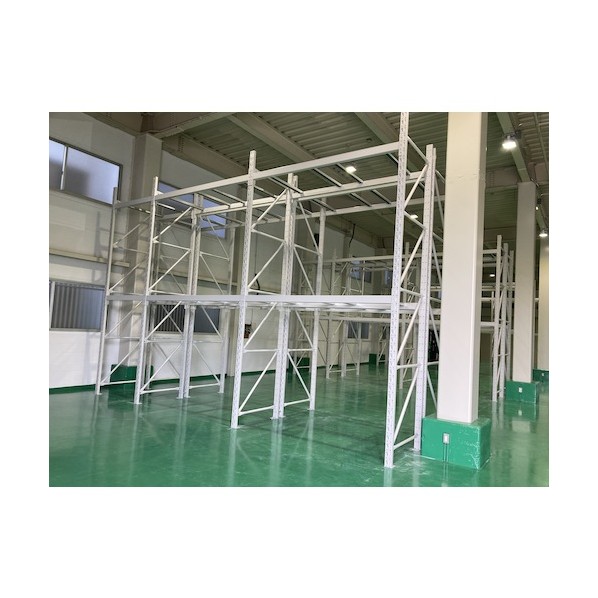 ※法人専用品※双福鋼器 パレットラック 1000kg 2500×2100×900 ビーム2段 増連 ホワイトグレー ホワイトグレー GP-12521D092ZW 1台|DIY FACTORY ONLINE SHOP