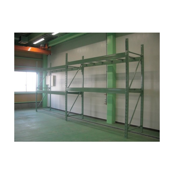 ※法人専用品※双福鋼器 パレットラック 2000kg 4000&times;2100&times;900 ビーム2段 増連 ライトグリーン ライトグリーン GP-24021D092ZG 1台｜DIY FACTORY ONLINE SHOP