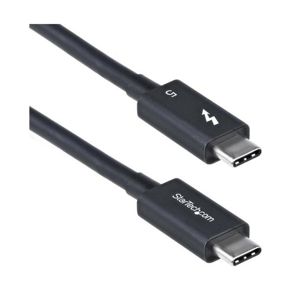 Thunderbolt 5ケーブル/80cm/8K60Hz/240W PD/認証品/USB-C互換/ブラック/急速充電 TBLT5MM80CM240W