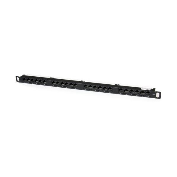 継ぎ切れダイアログボックス/24界面/CAT5e相応う/0．5U仕合わせマウント/RJ45イーサネット/ANSI/TIA-568-C．2 黒いこと PANELHU24