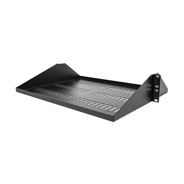 サーバーラック棚板/2U/19インチラック対応/放熱スリット付き/奥行35．6cm/耐荷重91kg/ラックアクセサリー SHELF-2U-14-CENTER-V