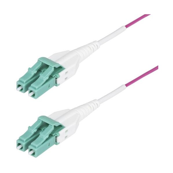 グラスファイバー有線テレビ/OM4 マルチ流行り物/20m/LCLC UPC/50/125/2芯/100G/エリカバイオレット OM4RLCLC20M