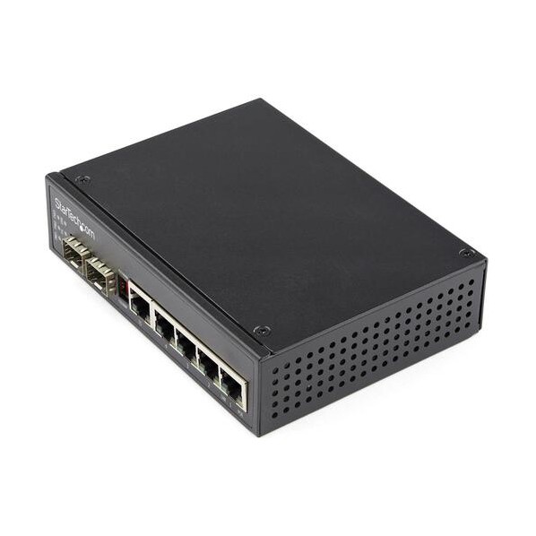 イーサネットスイッチ/産業用/30W PoE＋給電/4ポートRJ45 ＋ 2ポートSFPスロット/ギガビット対応 IES1G52UPDIN