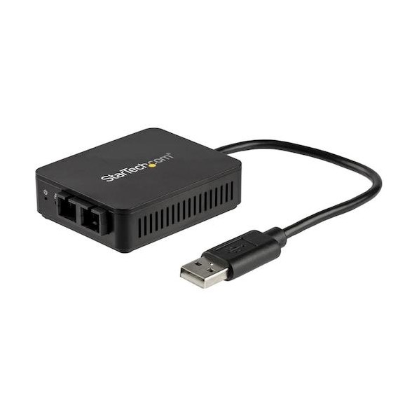 USB 2.0 - グラスファイバー取り替えっこアダプタ/USB-A繋ぎ合わせる/100Base-FX/2芯SC繋ぎ/マルチ流行り物 US100A20FXSC 1個