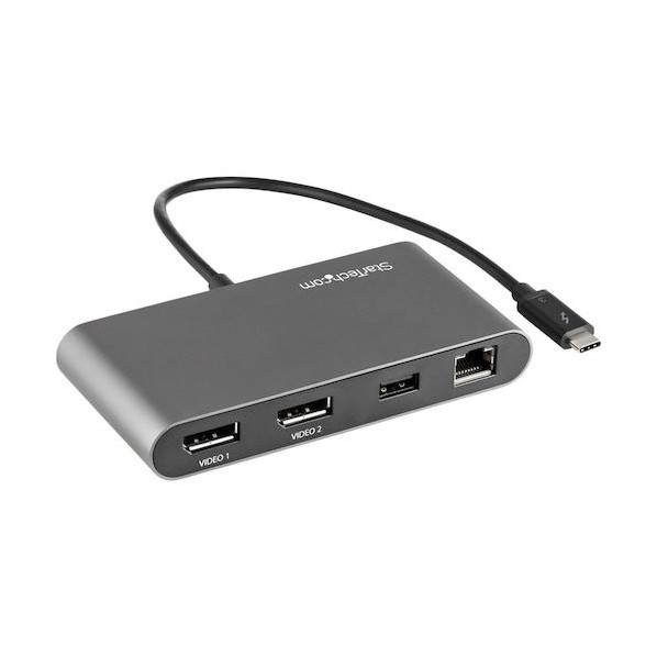 縛ステイション/Thunderbolt 3/4K60サイクル/2画面/二階建てバス力強さ/1x USB-A/GbE 肺結核3DKM2DPL 1個
