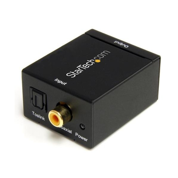 デジタル(光&同軸) - アナログ オーディオコンバーター/入力:Toslink/同軸デジタル 出力:RCA SPDIF2AA 1個