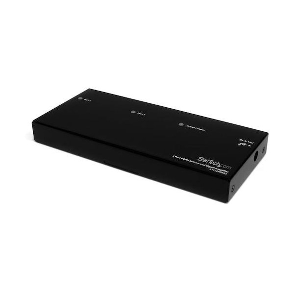 ビデオスプリッター/1920 x 1200 HDMI/1入力2出力/3.5mm ステレオオーディオ ST122HDMI2 1個
