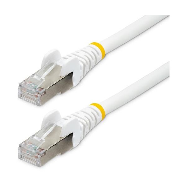 カテゴリ6a LANケーブル/7.5m/ホワイト/10GbE 500MHz/ハロゲンフリー/ツメ折れ防止機構付 NLWH-750-CAT6A-PATCH 1本
