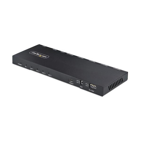 ビデオスプリッター/4K60Hz HDMI 2.0/1入力4出力/スケーラー内蔵/3.5mm & 光オーディオ HDMI-SPLITTER-44K60S 1個