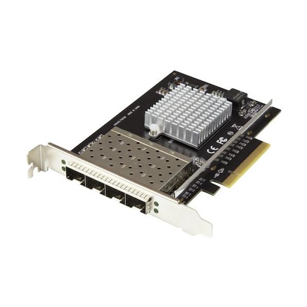 ※法人専用品※ ネットワークアダプターカード/PCI Express x8/4ポート/10GbE 光ファイバー LAN カード PEX10GSFP4I 1個|DIY FACTORY ONLINE SHOP