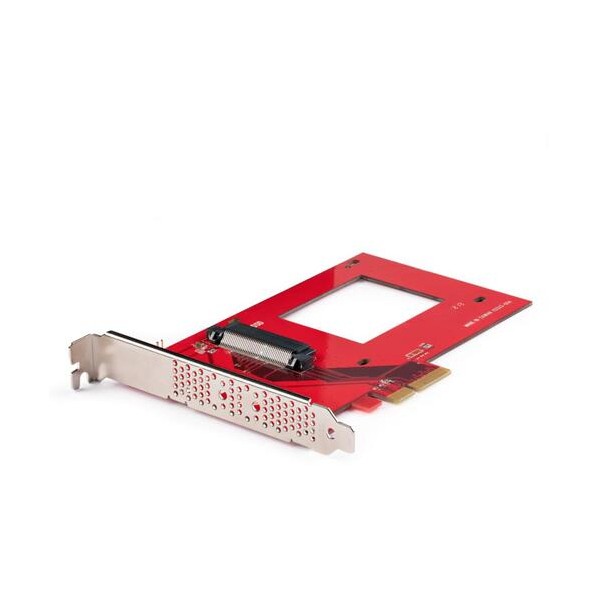 U．3 - PCIeアダプター歌留多/PCI Express 4．0 x4/2．5in U．3 NVMe SSD PEX4SFF8639U3 1個