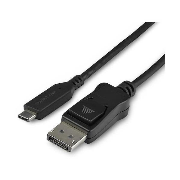 ディスプレイ変換ケーブル/USB-C - DisplayPort 1.4/1m/8K60Hz/TB3互換/ブラック CDP2DP141MB 1本