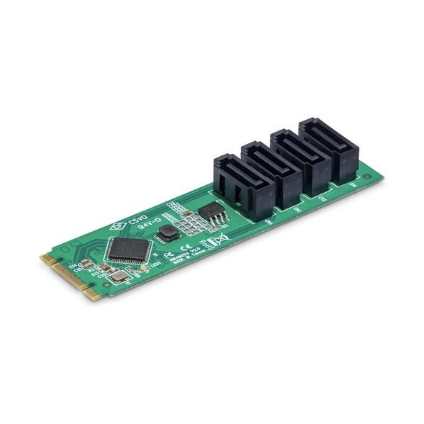 M．2 SATAアダプタ歌留多/M．2 NVMe - 4x SATA HDD/SSD/各種os/SATA取りひろげる 増設用 4P-SATA-M2-ADAPTER