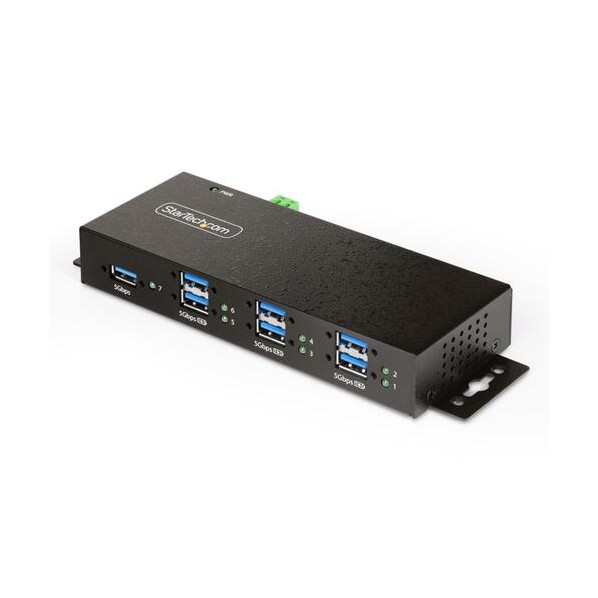 USBこしき/マネージドUSB/USB 3．2 Gen 1 Type-A/7界面/加工用/ESD気泡管水準器4/お役目用取りひろげるこしき 黒いこと 5G7AINDRM-USB-A-HUB 1個