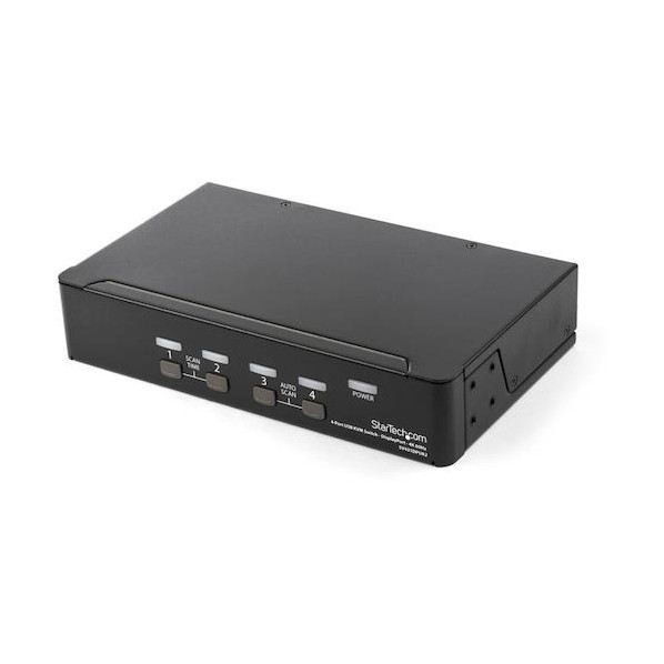 KVMスイッチ/4ポート/1画面/DisplayPort 1.2/4K60Hz/USB 2.0ハブ/オーディオ対応 SV431DPUA2 1個