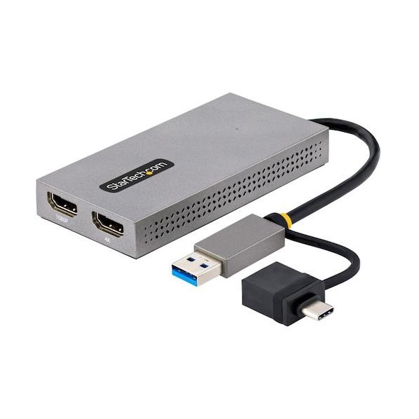 ※法人専用品※ ディスプレイアダプター/USB-C & USB-A/デュアルディスプレイ/HDMI/11cmケーブル/Win & mac 107B-USB-HDMI 1個｜DIY FACTORY ONLINE SHOP