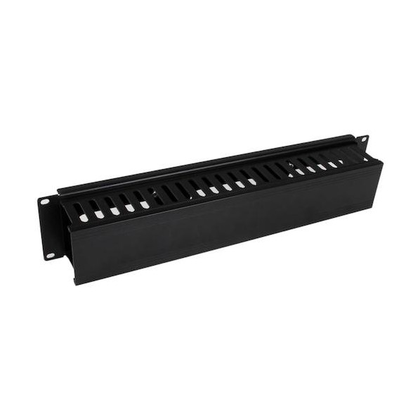 サーバーラック金具/ケーブルマネージャー/横型ケーブルダクト/カバー付き/2U/配線オーガナイザー CMDUCT2U 1本
