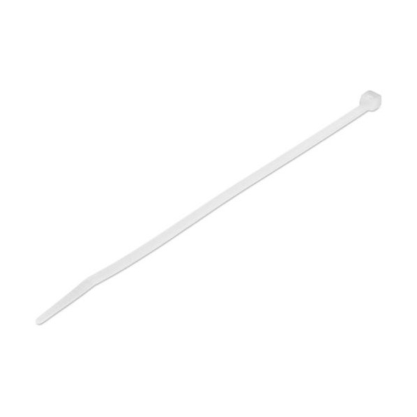 結束バンド/ナイロンケーブルタイ/ホワイト/長さ20cm/幅4mm/ケーブル束の直径55mm CBMZT8NK 1000個
