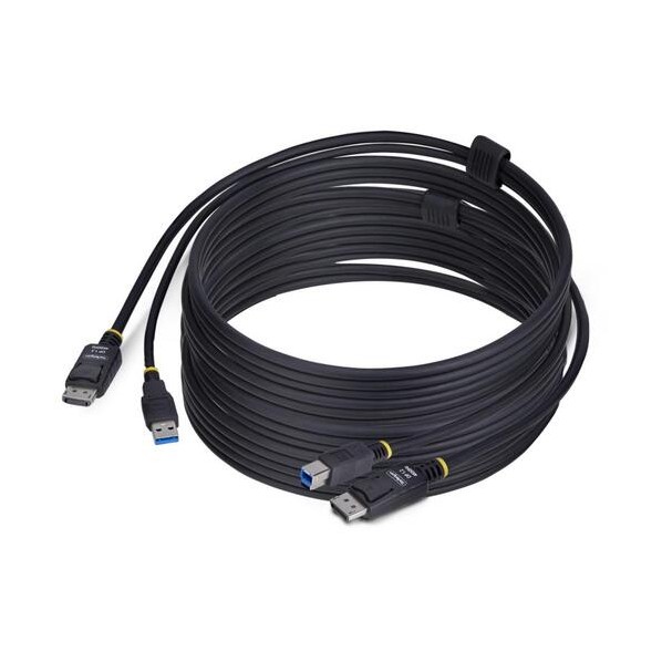 KVM有線テレビ/3m/DisplayPort \u0026 USB 3．0 Type-A -B/4K60サイクル/マイコンうつり変わり腕っこき有線テレビ DU12210-KVM-CABLE