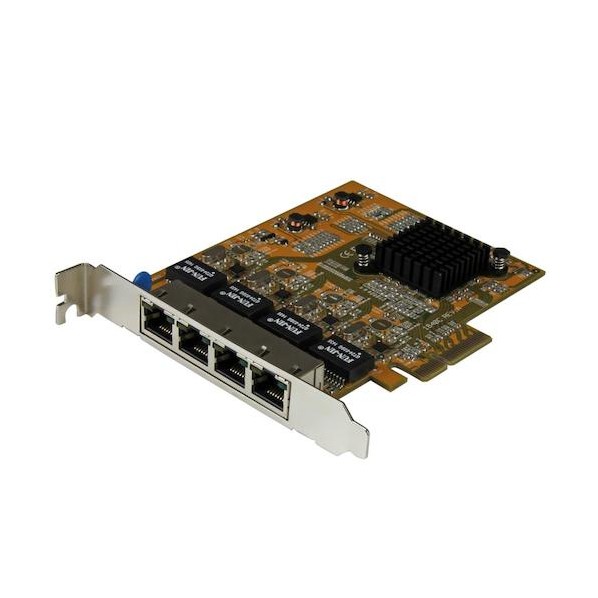 ネットワークアダプターカード/PCI Express x4/4ポート/ギガビット RJ45 LAN カード ST1000SPEX43 1個