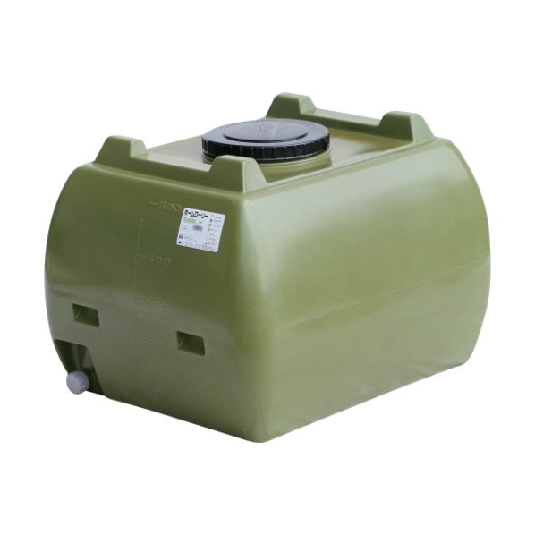 ホームローリータンク500 オリーブ ドレンバルブセット（25A）付 オリーブ HLT-500(OD)+VALVE-SET25A