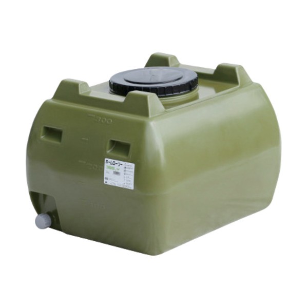 スイコー ホームローリータンク500 オリーブ ドレンバルブセット（40A）付 オリーブ HLT-500(OD)+VALVE-SET40A