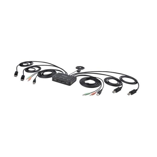 ※法人専用品※ KVMスイッチ/2ポート/デュアルモニター/4K60Hz DisplayPort/1.5mケーブル/PC パソコン切替器 C2-DD46-UA2-CBL-KVM 1個｜DIY FACTORY ONLINE SHOP