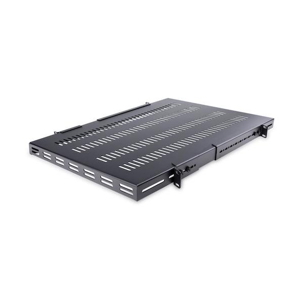 サーバーラック棚板/1U/放熱スリット付/耐荷重150kg/奥行700mm/取付奥行495～974mm/19インチラック ADJSHELFHDV 1個