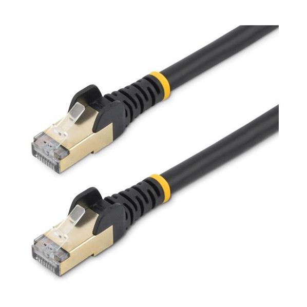 カテゴリ6a LANケーブル/10m/ブラック/RJ45コネクター/STPケーブル/10GbE対応/ツメ折れ防止機構付 6ASPAT10MBK 1本