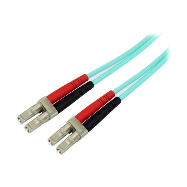【法人専用品】グラスファイバー有線テレビ/10m/OM3判定基準/50/125/LC-LC/LSZH/アクア/光導線 マルチ流行り物光パッチコード A50FBLCLC10 1本