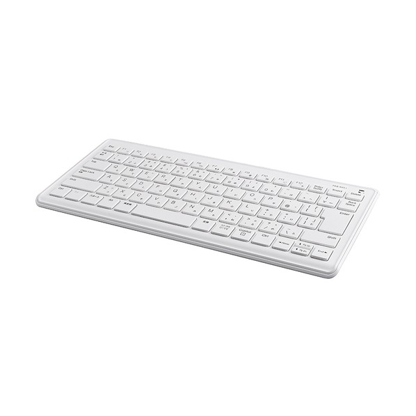 無線静音ミニキーボード テンキーなし ホワイト ホワイト FKB-R251W