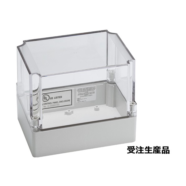 UL認証 防水･防塵ポリカ-ボネートボックス SPCP．Uシリーズ 125×175×150mm カバー：透明/ボディー：ホワイトグレー SPCP131815T.U 1台