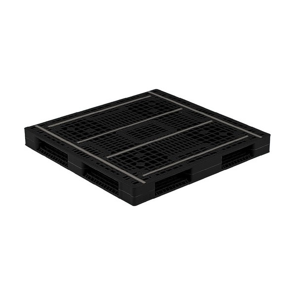 ※法人専用品※サンコー リサイクルプラスチックパレット R4-112116生まれ変わり黒いこと 813054 81305401BKRCP 1点